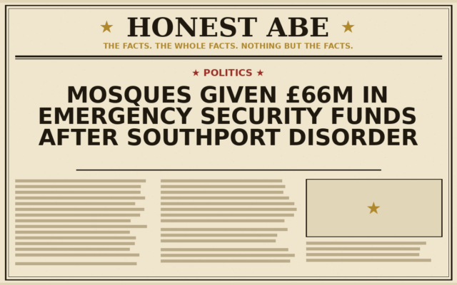 Mosques Given £66m in Emergency Security Funds After Southport Disorder