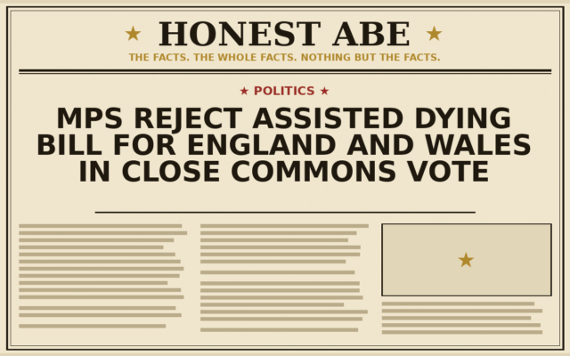 MPs Reject Assisted Dying Bill for England and Wales in Close Commons Vote