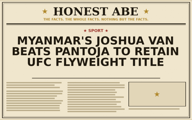 Myanmar’s Joshua Van Beats Pantoja to Retain UFC Flyweight Title
