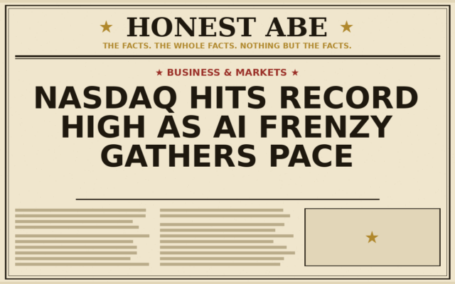 Nasdaq Hits Record High as AI Frenzy Gathers Pace