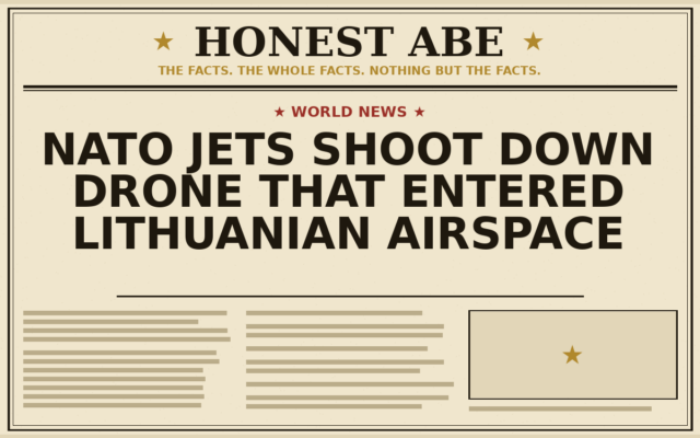 NATO Jets Shoot Down Drone That Entered Lithuanian Airspace