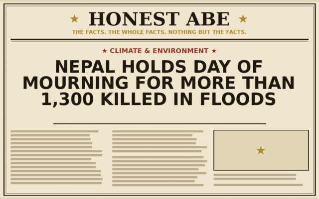 Nepal Holds Day of Mourning for More Than 1,300 Killed in Floods