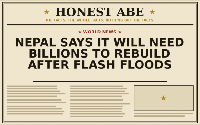 Nepal Says It Will Need Billions to Rebuild After Flash Floods