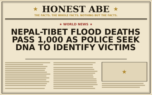 Nepal-Tibet Flood Deaths Pass 1,000 as Police Seek DNA to Identify Victims