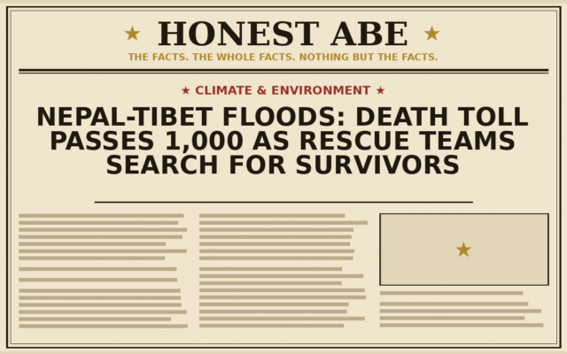 Nepal-Tibet Floods: Death Toll Passes 1,000 as Rescue Teams Search for Survivors