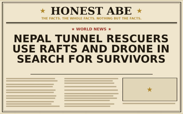 Nepal Tunnel Rescuers Use Rafts and Drone in Search for Survivors