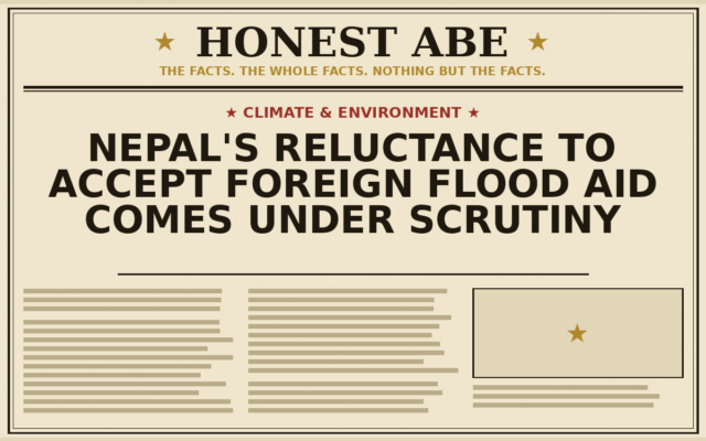 Nepal’s Reluctance to Accept Foreign Flood Aid Comes Under Scrutiny