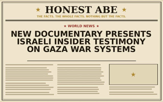 New Documentary Presents Israeli Insider Testimony on Gaza War Systems