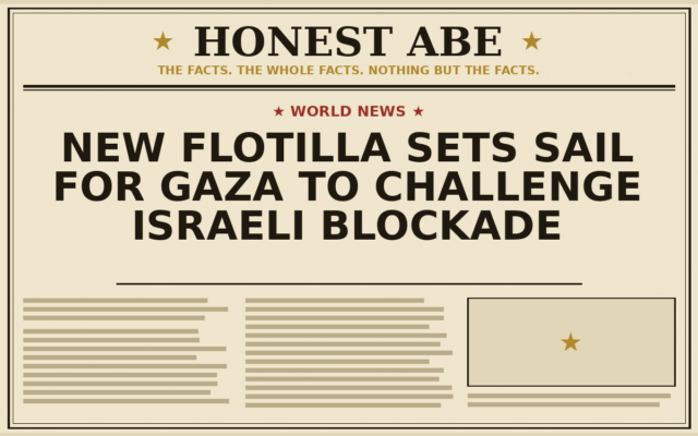New Flotilla Sets Sail for Gaza to Challenge Israeli Blockade