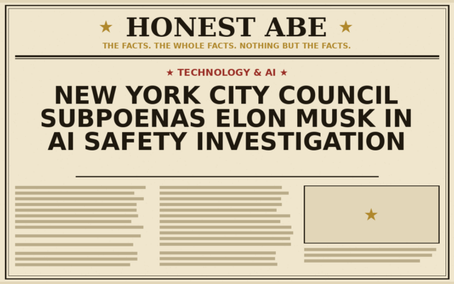 New York City Council Subpoenas Elon Musk in AI Safety Investigation