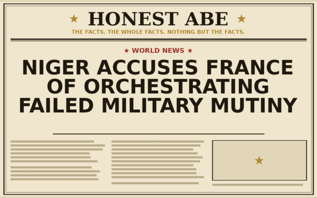 Niger Accuses France of Orchestrating Failed Military Mutiny