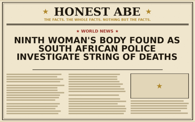 Ninth Woman’s Body Found as South African Police Investigate String of Deaths