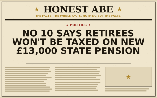 No 10 Says Retirees Won’t Be Taxed on New £13,000 State Pension