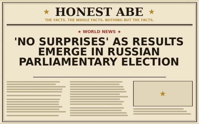 ‘No surprises’ as results emerge in Russian parliamentary election
