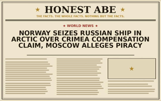 Norway Seizes Russian Ship in Arctic Over Crimea Compensation Claim, Moscow Alleges Piracy