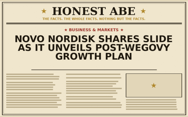 Novo Nordisk Shares Slide as It Unveils Post-Wegovy Growth Plan