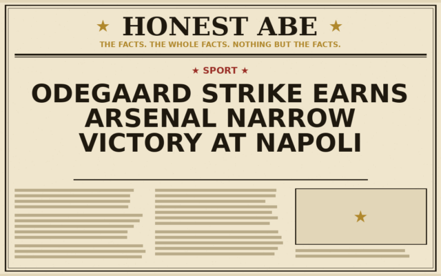 Odegaard Strike Earns Arsenal Narrow Victory at Napoli