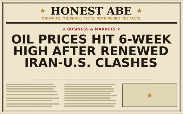 Oil Prices Hit 6-Week High After Renewed Iran-U.S. Clashes