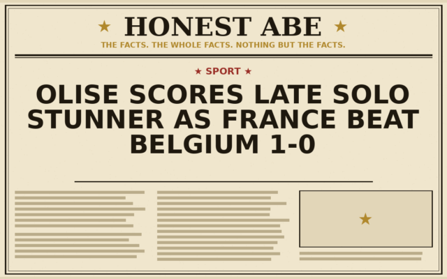 Olise Scores Late Solo Stunner as France Beat Belgium 1-0