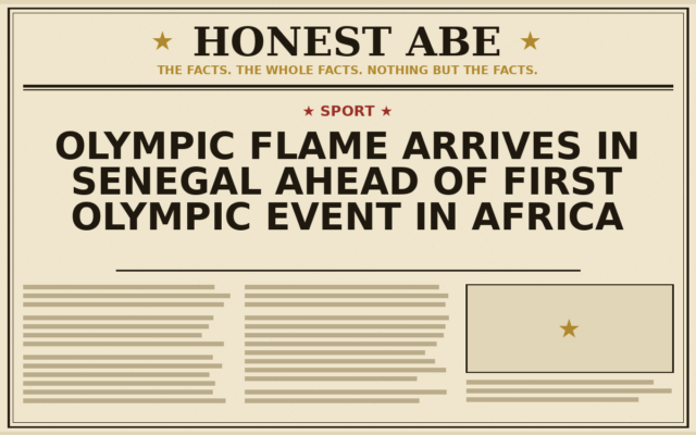 Olympic Flame Arrives in Senegal Ahead of First Olympic Event in Africa