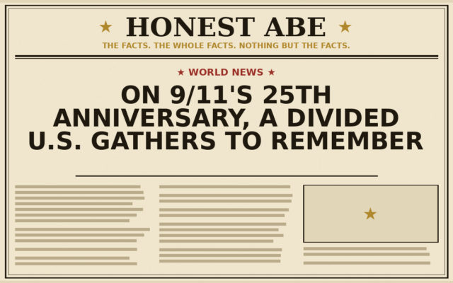 On 9/11’s 25th Anniversary, a Divided U.S. Gathers to Remember