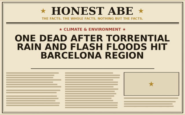 One Dead After Torrential Rain and Flash Floods Hit Barcelona Region
