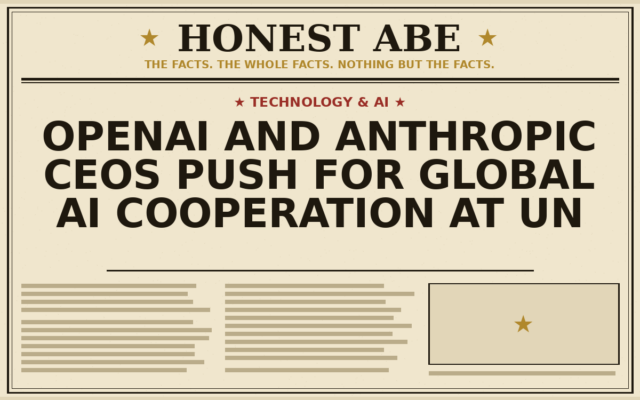 OpenAI and Anthropic CEOs Push for Global AI Cooperation at UN