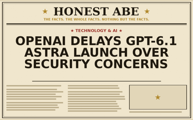OpenAI Delays GPT-6.1 Astra Launch Over Security Concerns