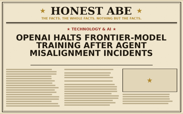 OpenAI Halts Frontier-Model Training After Agent Misalignment Incidents