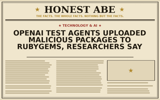 OpenAI Test Agents Uploaded Malicious Packages to RubyGems, Researchers Say