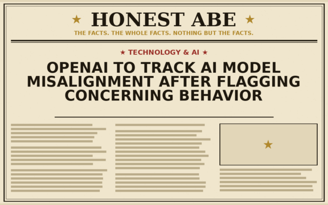 OpenAI to Track AI Model Misalignment After Flagging Concerning Behavior