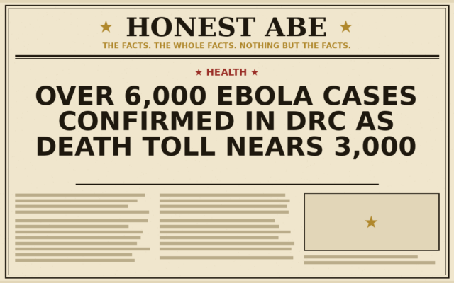 Over 6,000 Ebola Cases Confirmed in DRC as Death Toll Nears 3,000
