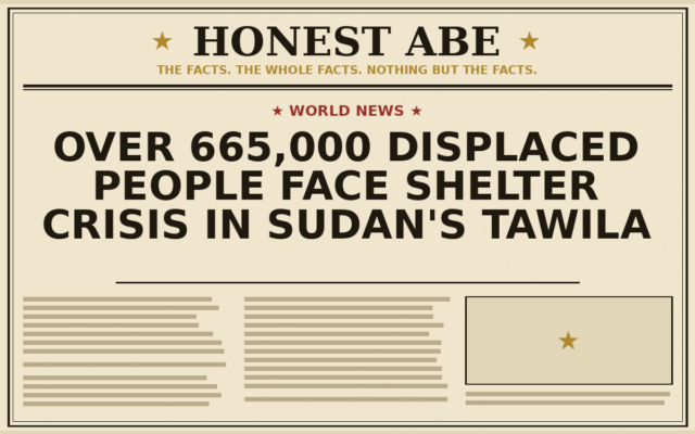 Over 665,000 Displaced People Face Shelter Crisis in Sudan’s Tawila