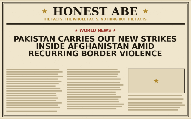 Pakistan Carries Out New Strikes Inside Afghanistan Amid Recurring Border Violence