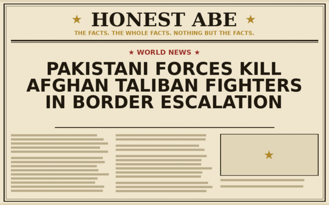 Pakistani Forces Kill Afghan Taliban Fighters in Border Escalation