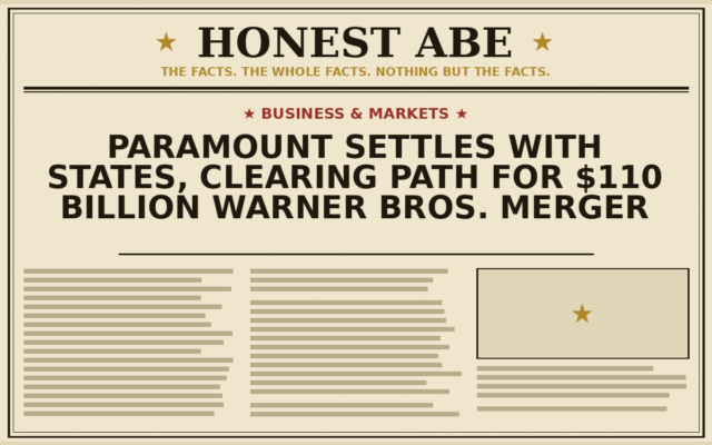 Paramount Settles With States, Clearing Path for $110 Billion Warner Bros. Merger