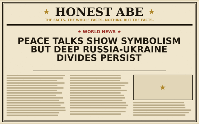 Peace Talks Show Symbolism but Deep Russia-Ukraine Divides Persist