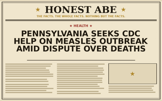 Pennsylvania Seeks CDC Help on Measles Outbreak Amid Dispute Over Deaths