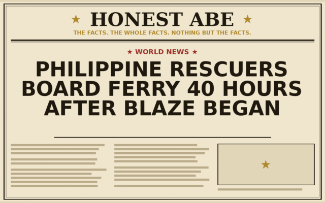 Philippine Rescuers Board Ferry 40 Hours After Blaze Began