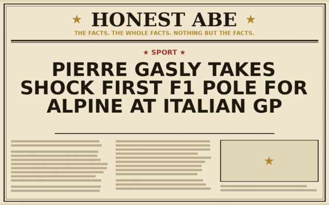 Pierre Gasly Takes Shock First F1 Pole for Alpine at Italian GP