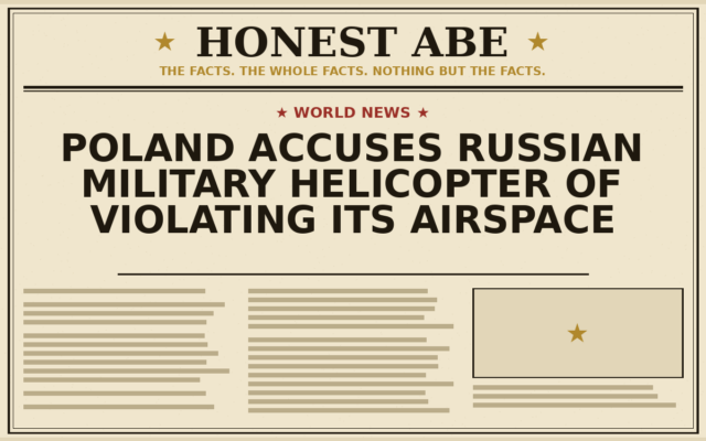 Poland Accuses Russian Military Helicopter of Violating Its Airspace