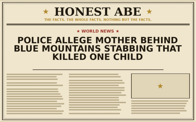 Police Allege Mother Behind Blue Mountains Stabbing That Killed One Child