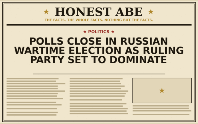 Polls Close in Russian Wartime Election as Ruling Party Set to Dominate