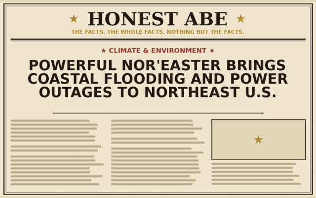 Powerful Nor’easter Brings Coastal Flooding and Power Outages to Northeast U.S.
