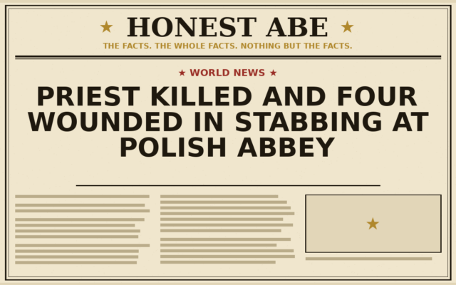 Priest Killed and Four Wounded in Stabbing at Polish Abbey