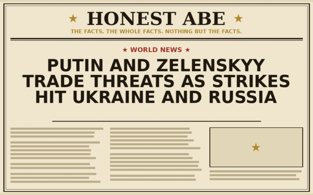 Putin and Zelenskyy Trade Threats as Strikes Hit Ukraine and Russia