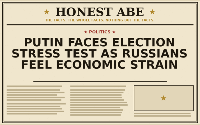 Putin Faces Election Stress Test as Russians Feel Economic Strain