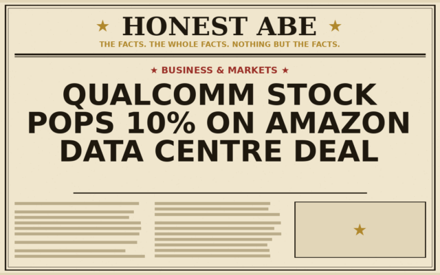 Qualcomm Stock Pops 10% on Amazon Data Centre Deal