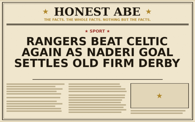 Rangers Beat Celtic Again as Naderi Goal Settles Old Firm Derby