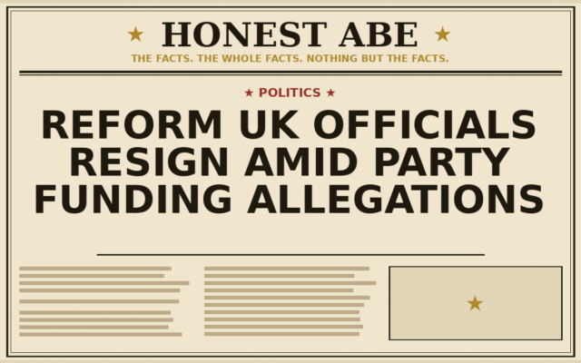 Reform UK Officials Resign Amid Party Funding Allegations
